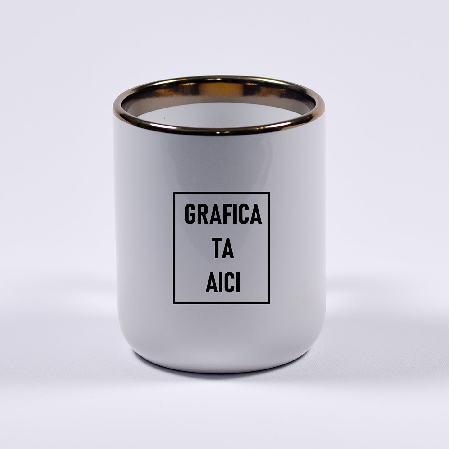 Cană Elegantă cu Accente Aurii - Sublimată