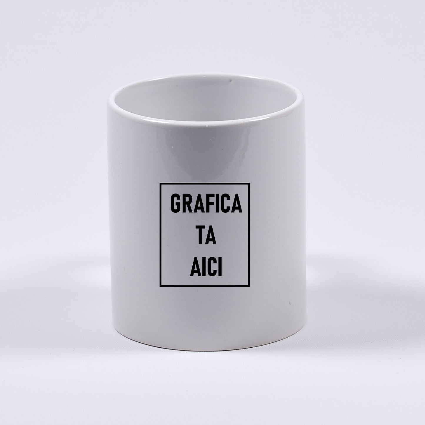 cana personalizabila alba