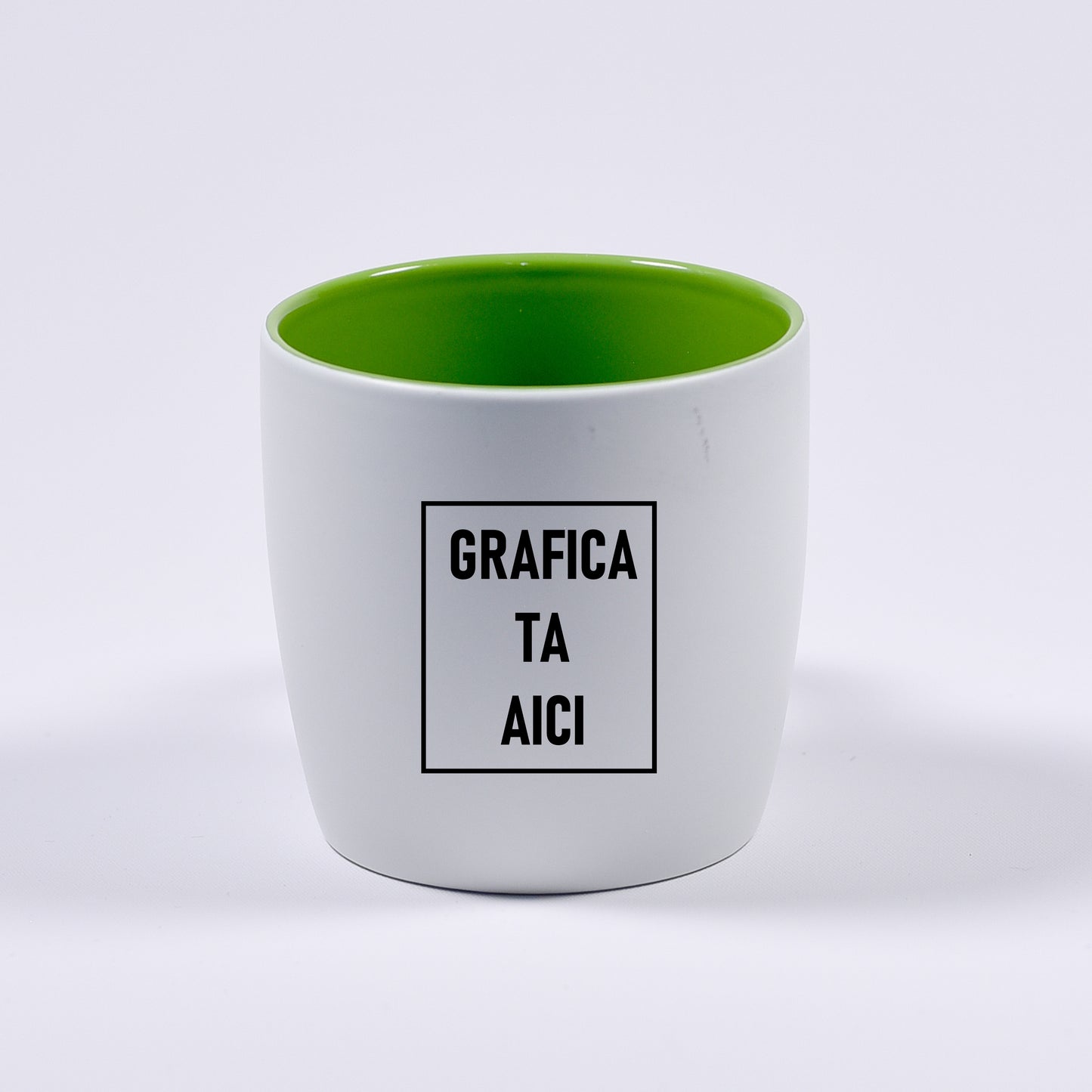 cana personalizabila cu interior verde deschis