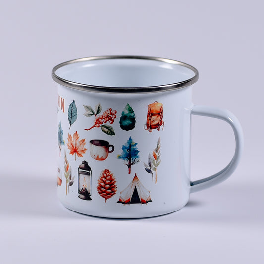 Cană emailată - Mountain Outdoors