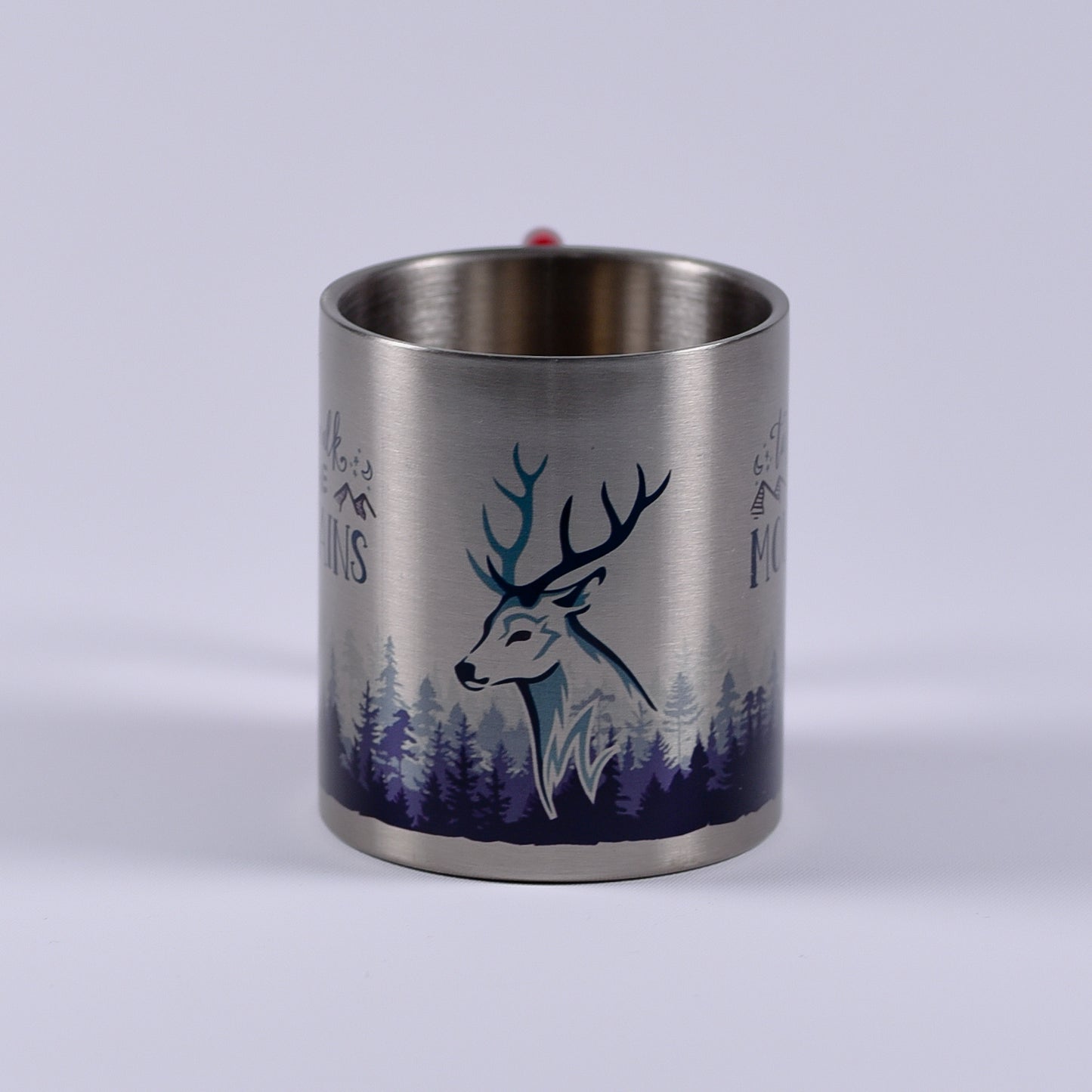 cana metalica cu desen cerb