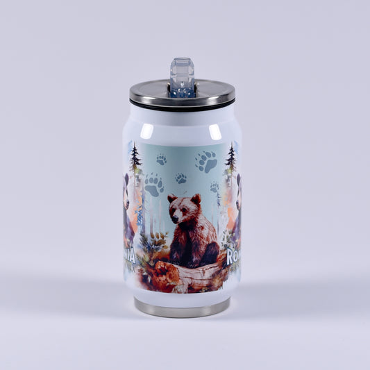 Termos personalizat 250 ml - România design urs