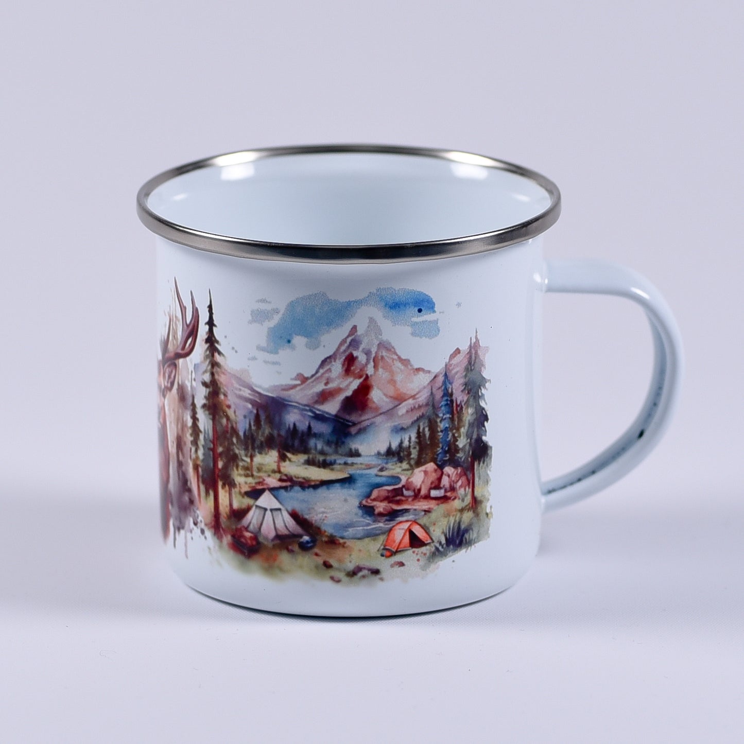 cana emailata personalizata corturi si munte