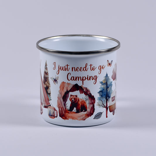 Cană emailată - Camping