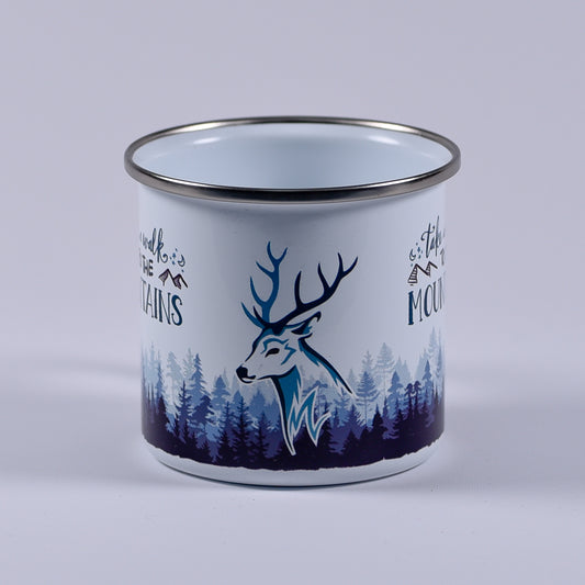 Cană emailată - Take a walk