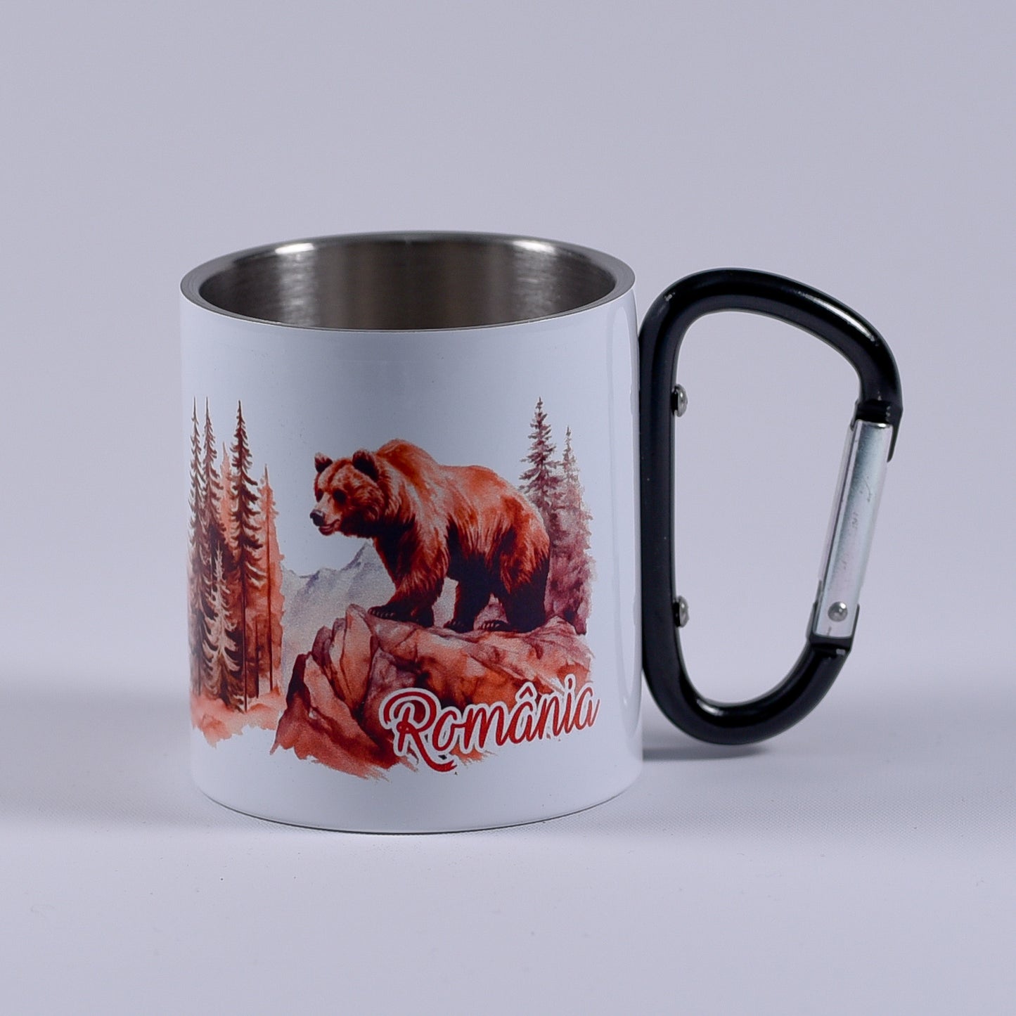 Fém bögre karabinerrel - Románia