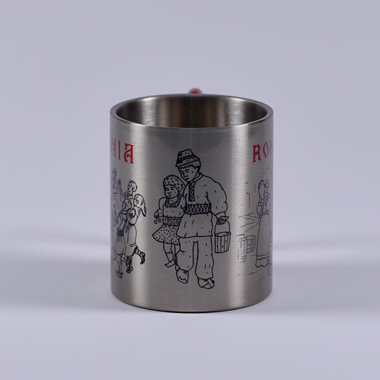 Cană metalică cu carabiner - România