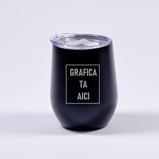 Rozsdamentes acél termosz pohár - Gravírozott