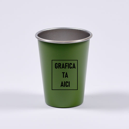 Rozsdamentes acél pohár - Gravírozott