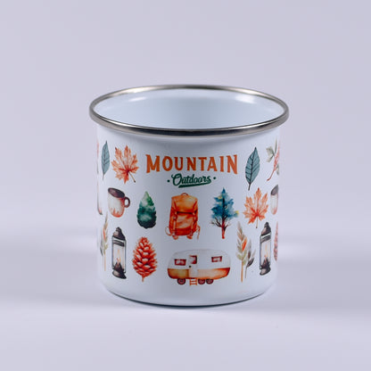 Cană emailată - Mountain Outdoors