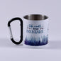 Cană metalică cu carabiner - Take a walk to the mountains