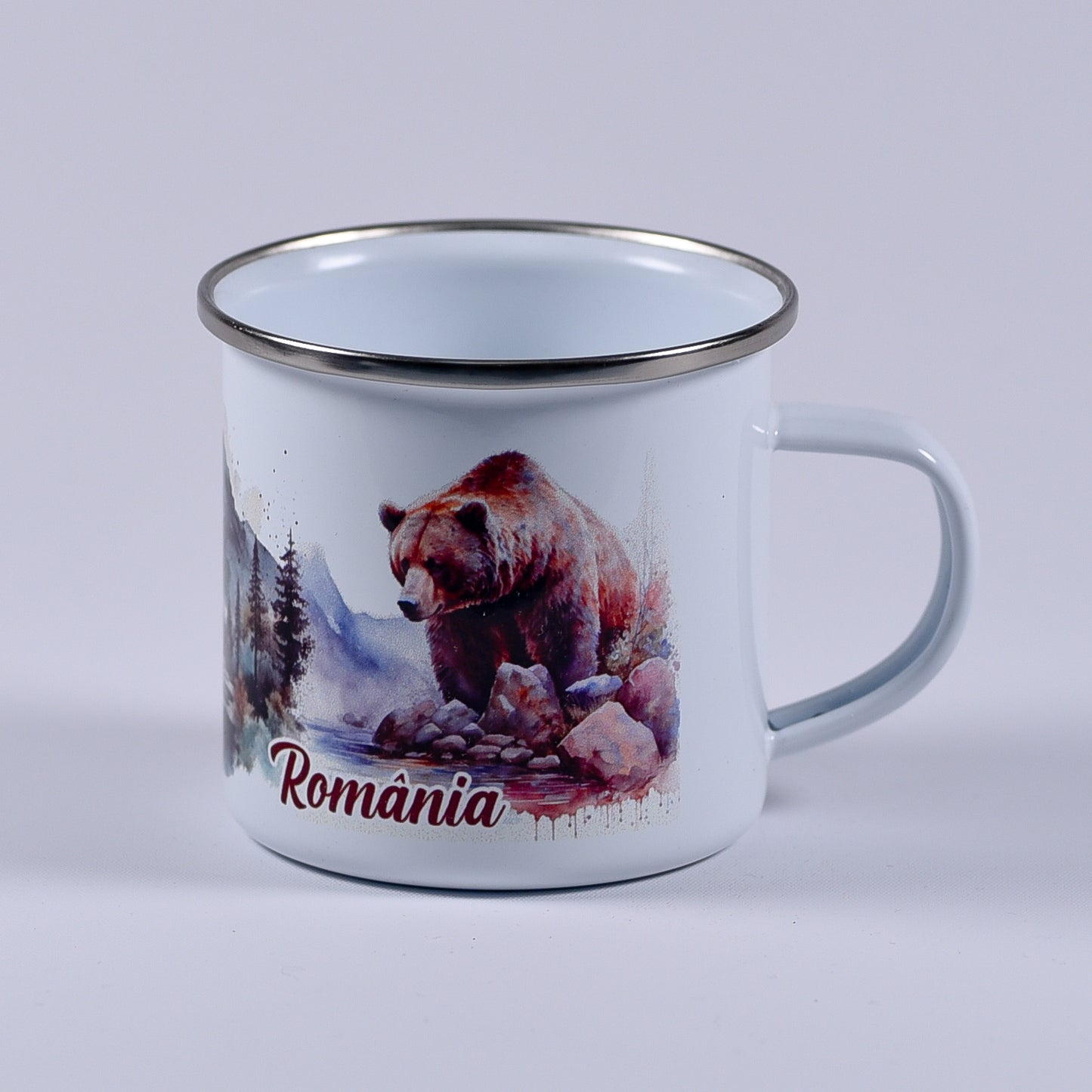 Cană emailată - Design România