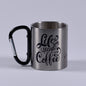 Cană metalică cu carabiner - Coffee