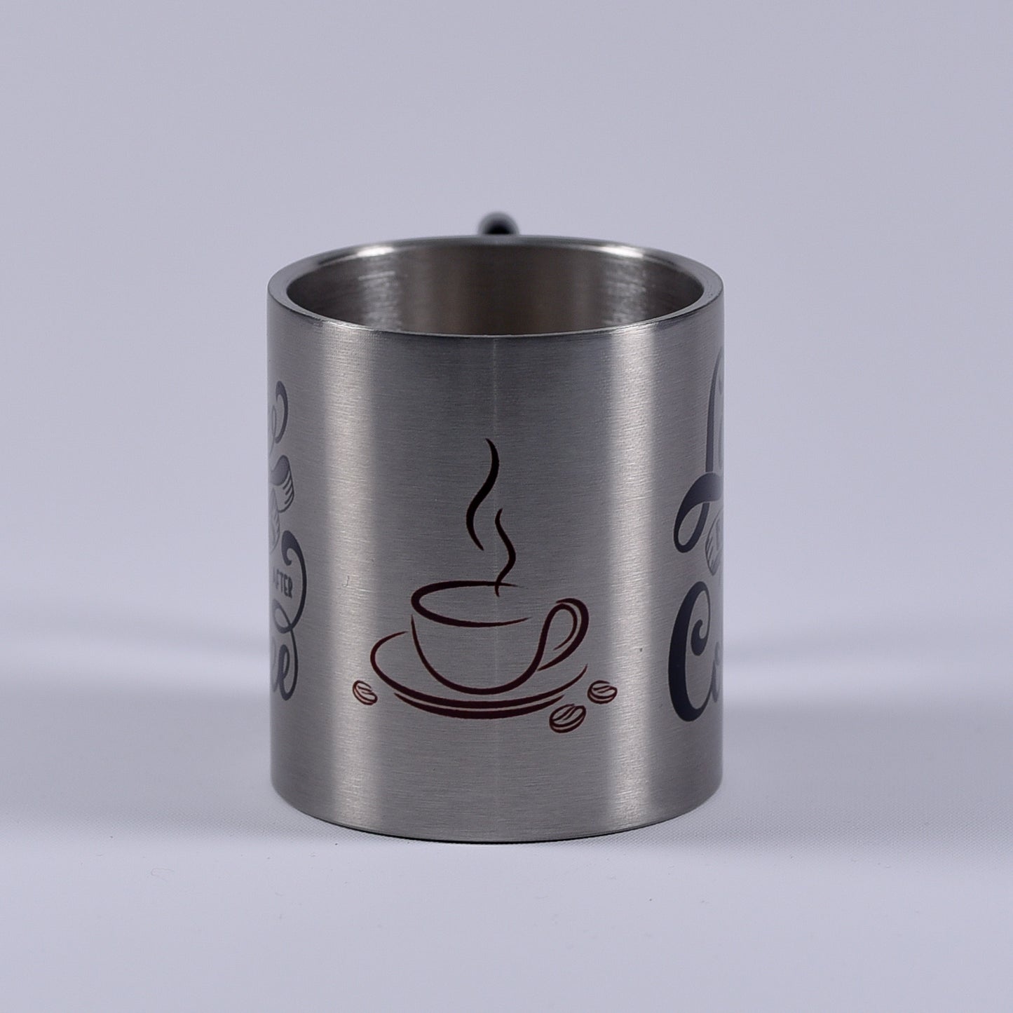 Cană metalică cu carabiner - Coffee